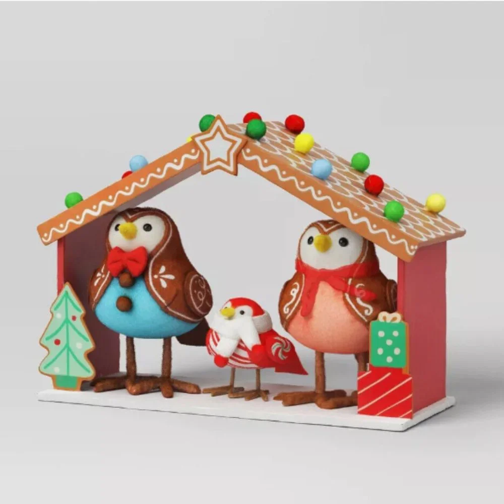 TARGET Set of 3 BIRDS Gingerbread Shop WONDERSHOP CHRISTMAS RARE 2023 NEW!